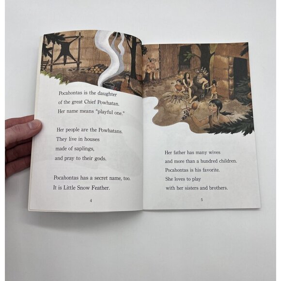 VTG Book The True Story Of Pocahontas By Lucille Penner Step Into Reading: Grade - Picture 5 of 9